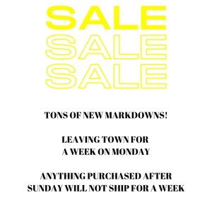 ~NEW MARKDOWNS~